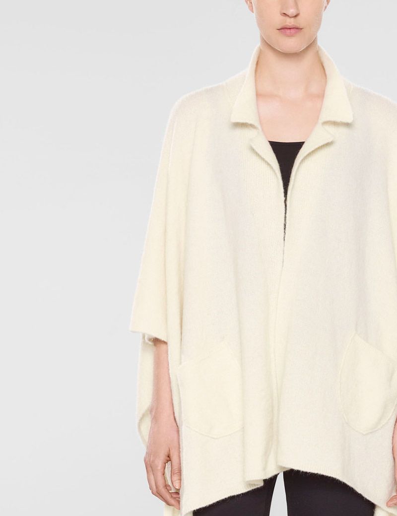Sarah Pacini Poncho avec col de chemise