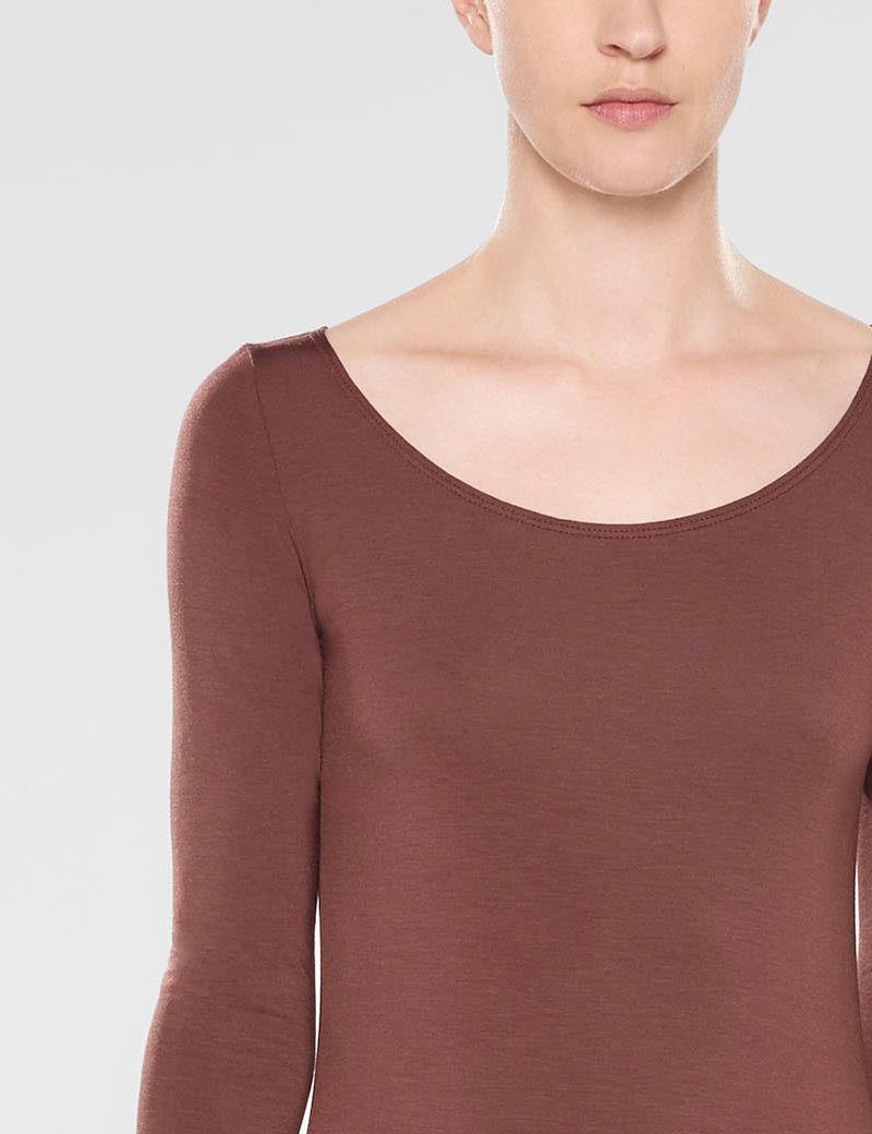 Sarah Pacini Zoë - long sleeve scoop neck t-shirt