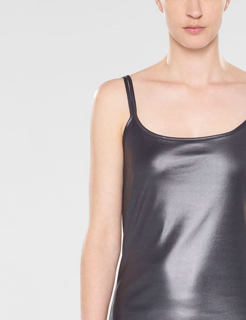 Sarah Pacini Robe courte à fines bretelles