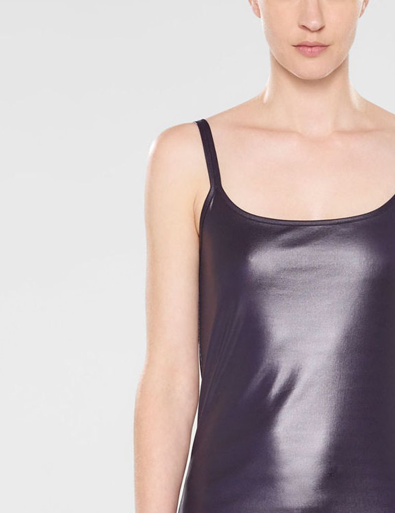 Sarah Pacini Robe courte à fines bretelles