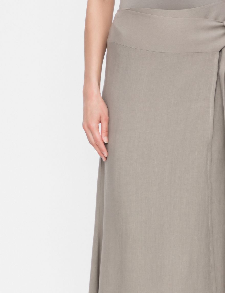 Sarah Pacini LINEN WRAP SKIRT