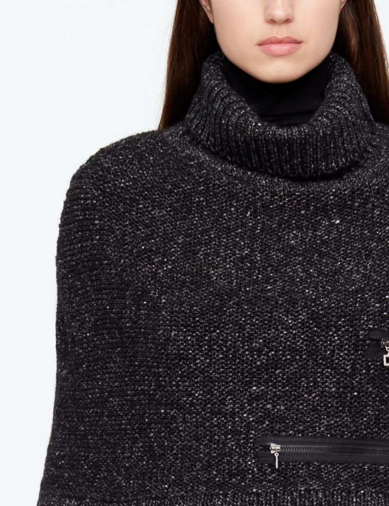 Sarah Pacini PONCHO - LAINE CHINÉE