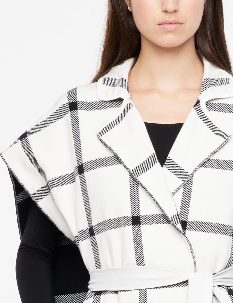 Sarah Pacini Poncho - à carreaux