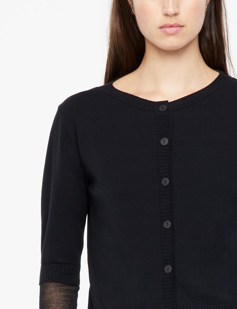 Sarah Pacini Cropped cardigan - veil layer