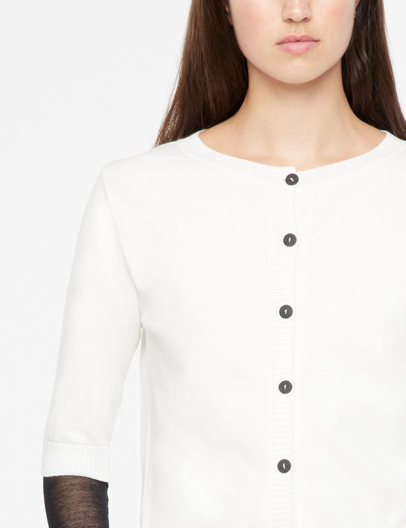 Sarah Pacini Cropped cardigan - veil layer