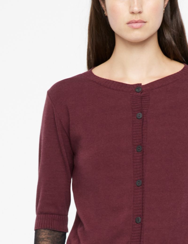 Sarah Pacini Cropped cardigan - veil layer