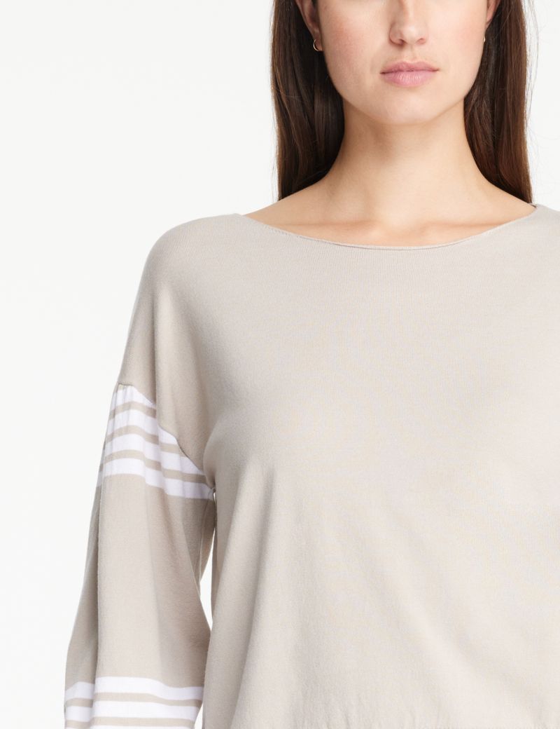Sarah Pacini Striped sweater - fancy sleeves