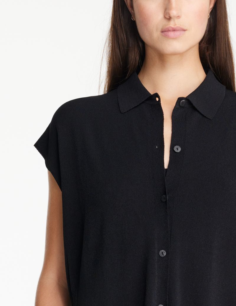 Sarah Pacini Ärmelloses Shirt - Seitenschlitze