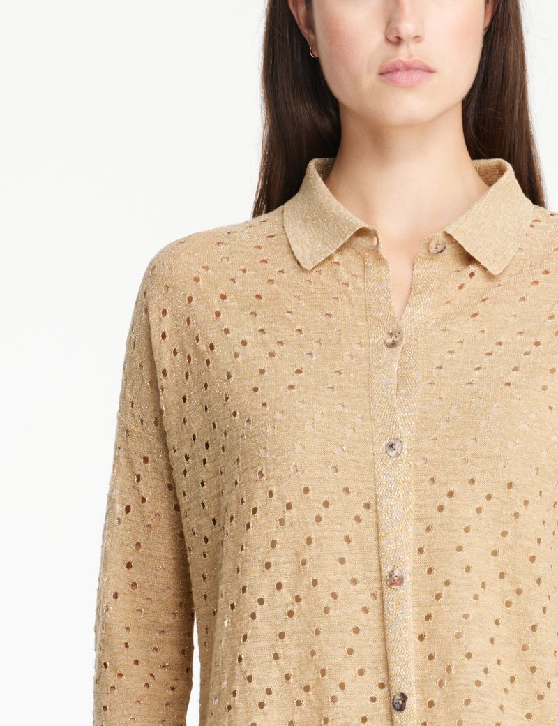 Sarah Pacini Perforated shirt