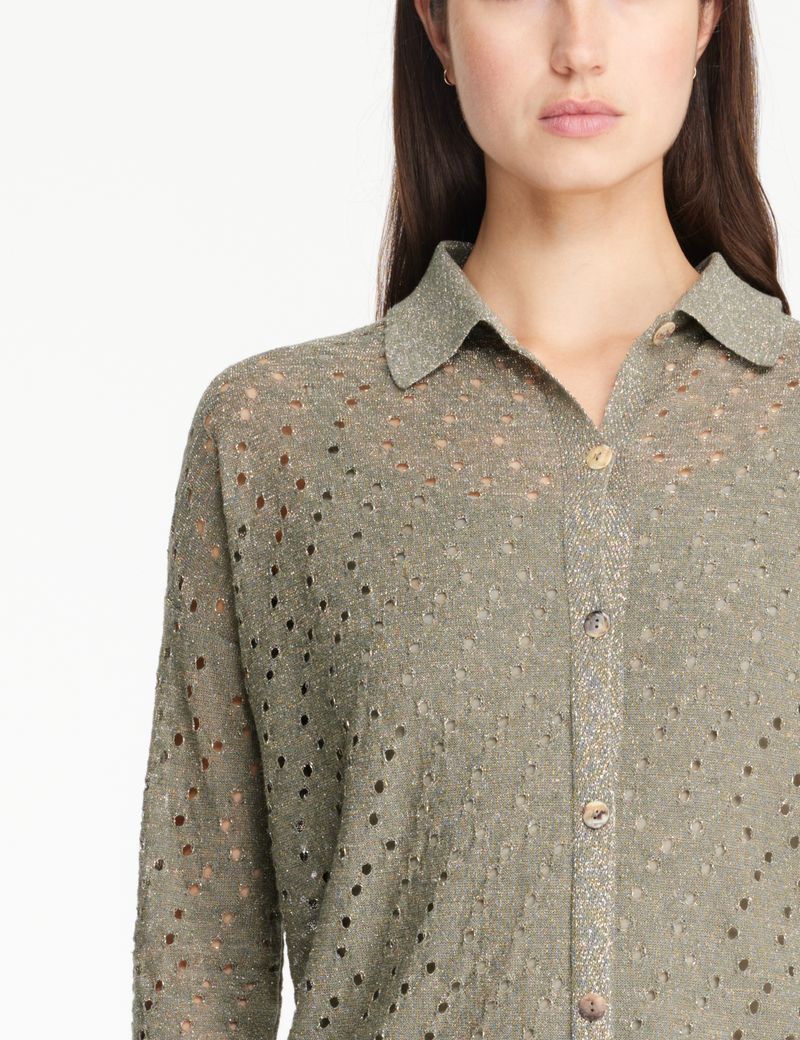Sarah Pacini Perforated shirt