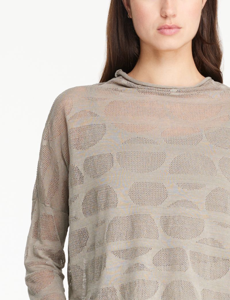 Sarah Pacini Linen sweater - openwork