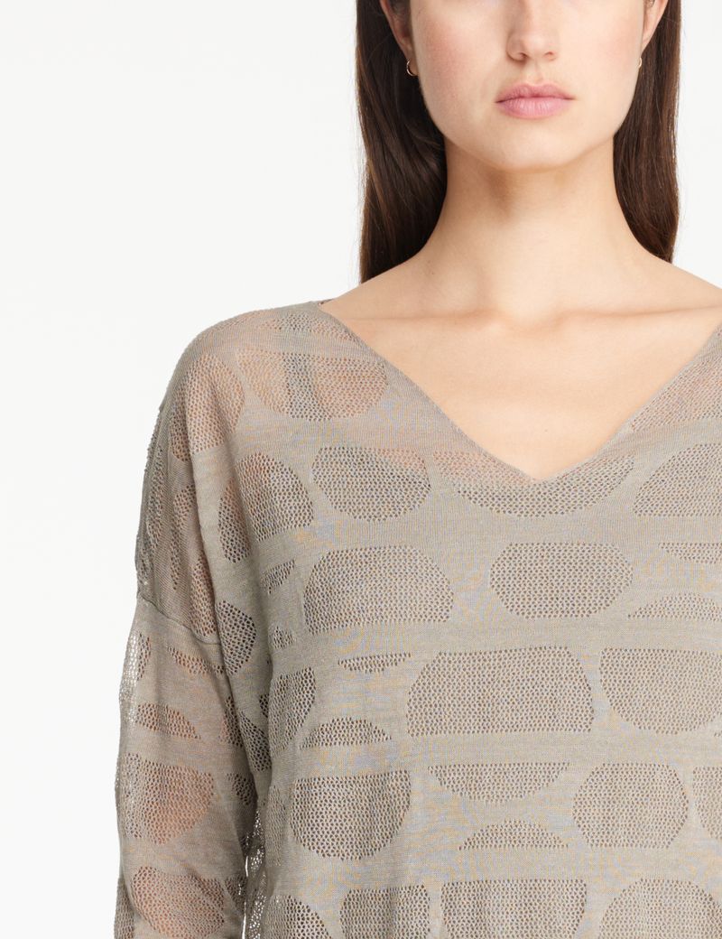 Sarah Pacini Openwork sweater - V-neck