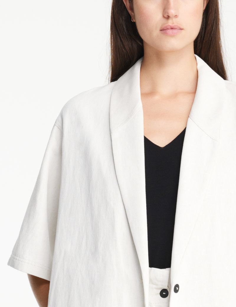 Sarah Pacini Canvas jacket - 3/4 sleeves