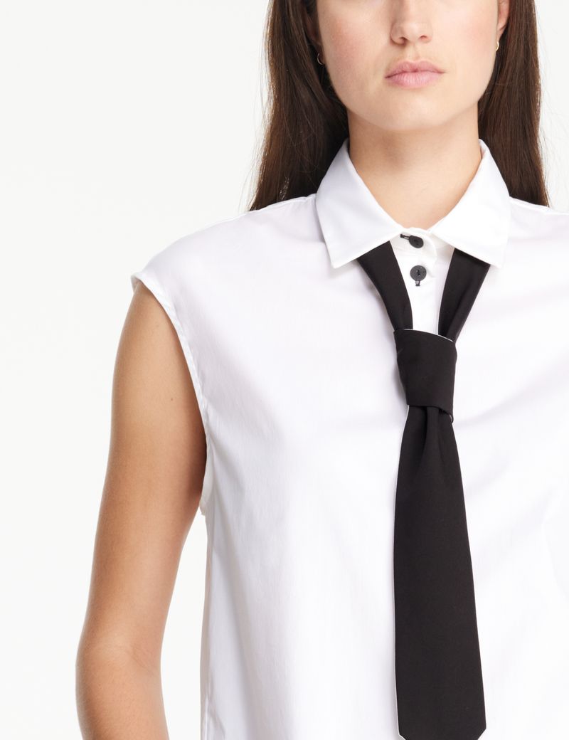 Sarah Pacini cravate en popeline de coton