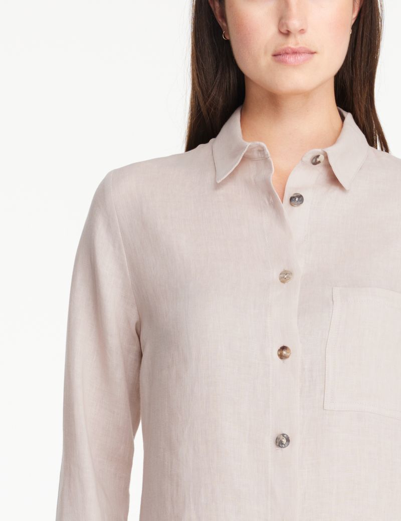 Sarah Pacini Tijdloze linnen t-shirt