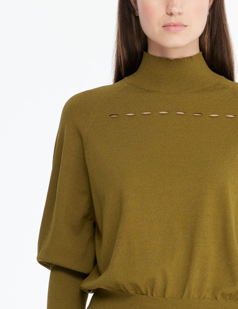Sarah Pacini Openwork sweater - ribbing