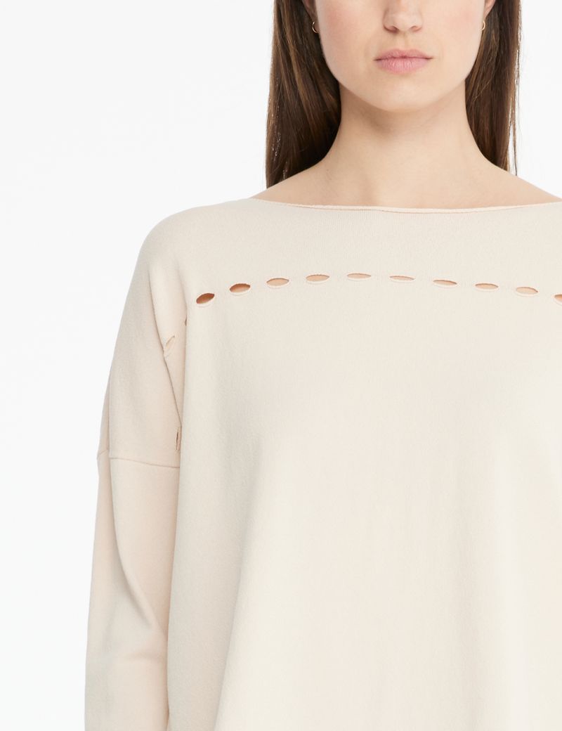 Sarah Pacini Openwork sweater - boatneck