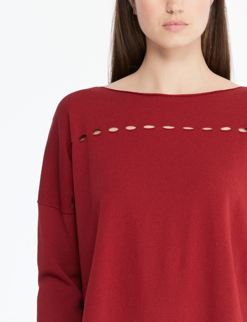 Sarah Pacini Openwork sweater - boatneck