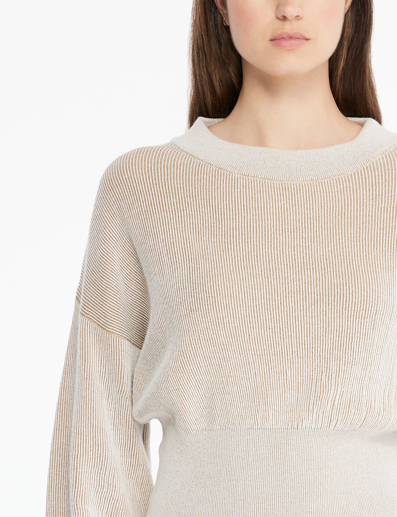 Sarah Pacini Sweater- waistline ribbing
