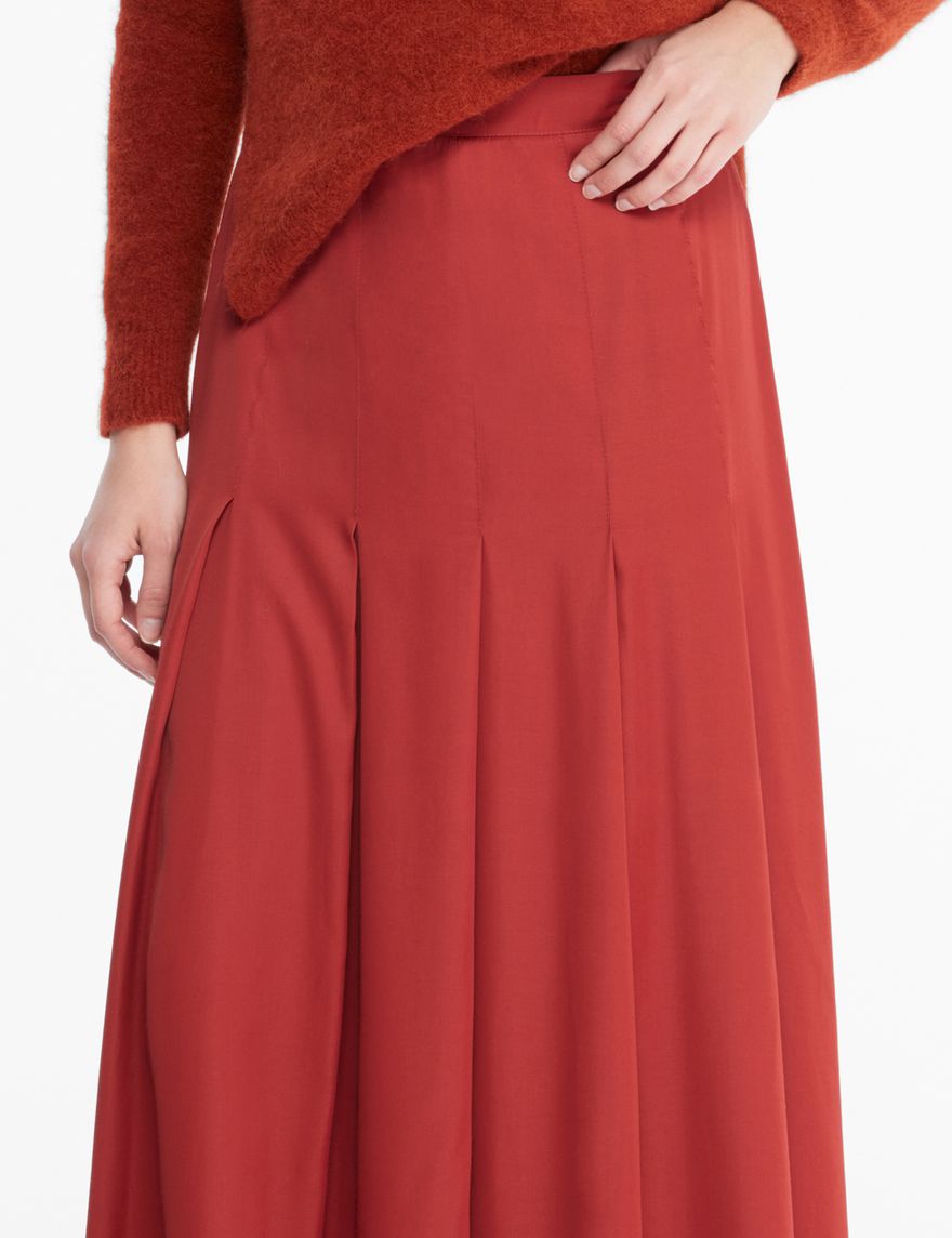 Sarah Pacini Jupe plissée - satin de laine