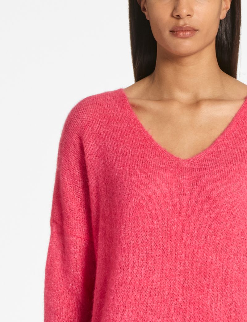 Sarah Pacini V-neck sweater – mohair-merino