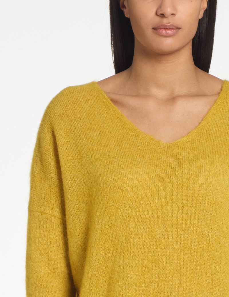 Sarah Pacini V-neck sweater – mohair-merino
