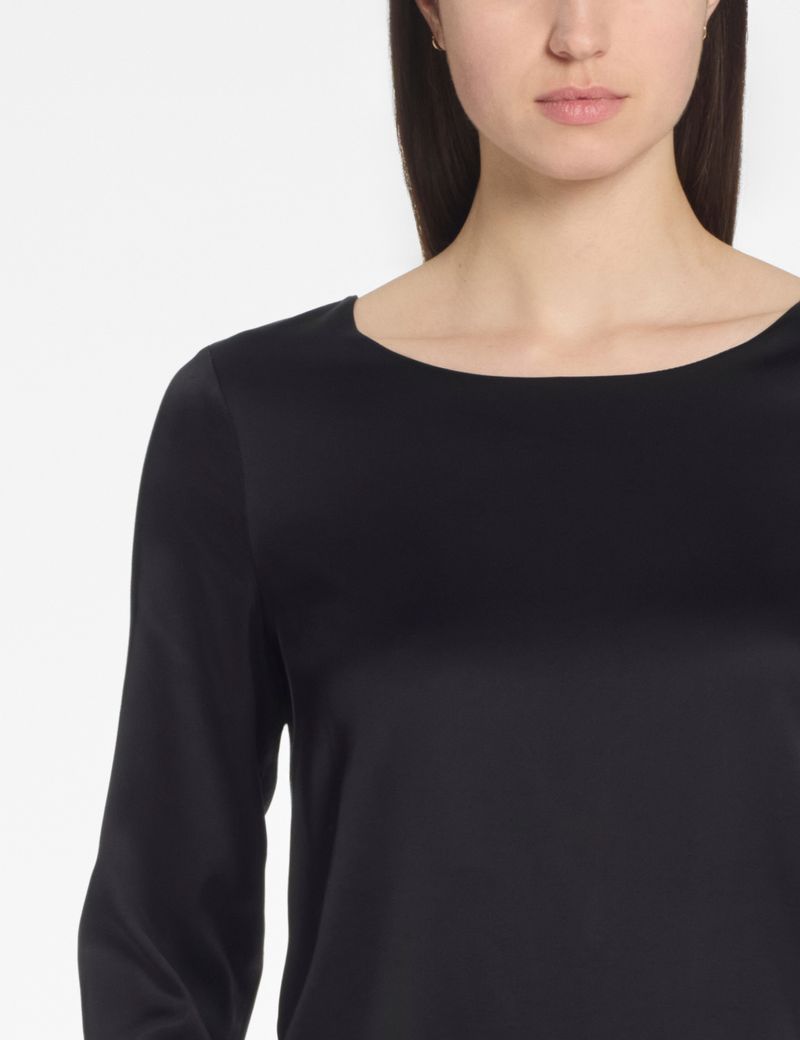 Sarah Pacini Satin-Oberteil