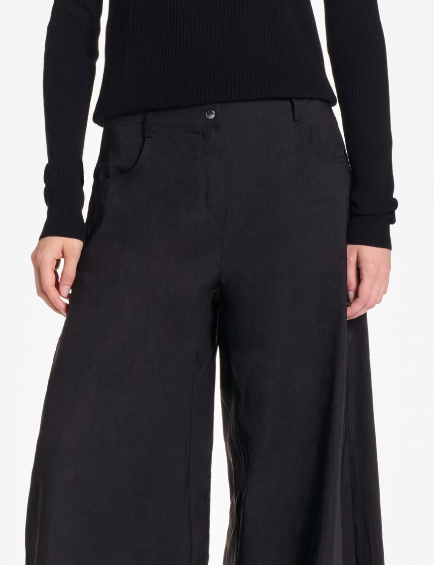 Sarah Pacini Hose aus Stretch-Leinen – ausgestellt