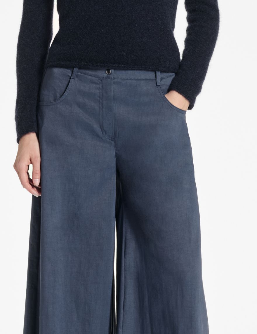 Sarah Pacini Hose aus Stretch-Leinen – ausgestellt