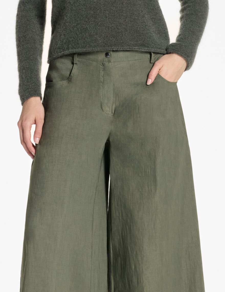 Sarah Pacini Hose aus Stretch-Leinen – ausgestellt