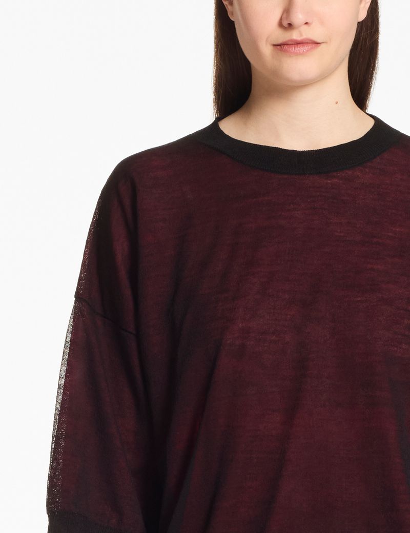 Sarah Pacini Relaxed Sweater – layered voile