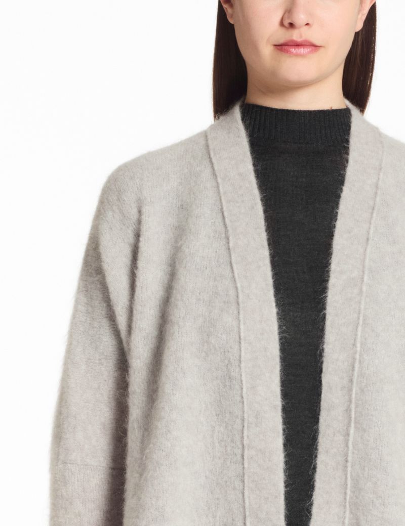 Sarah Pacini Open cardigan – fringed mohair