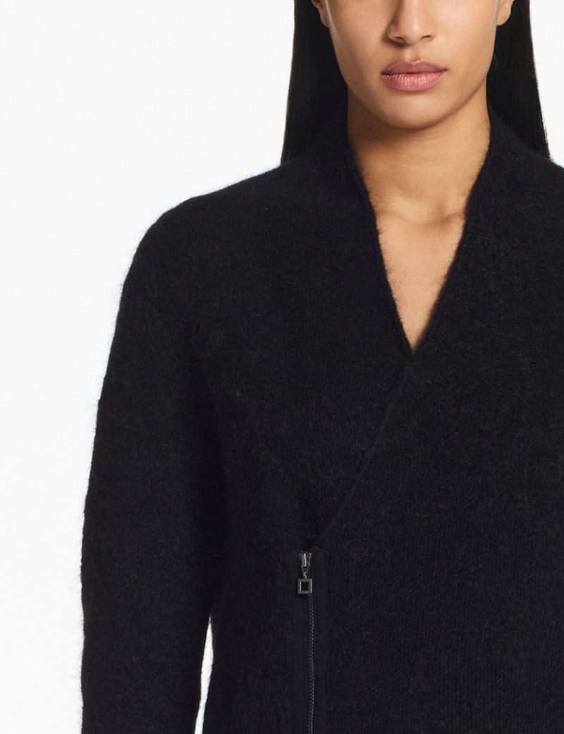 Sarah Pacini Cropped cardigan – plush jacquard