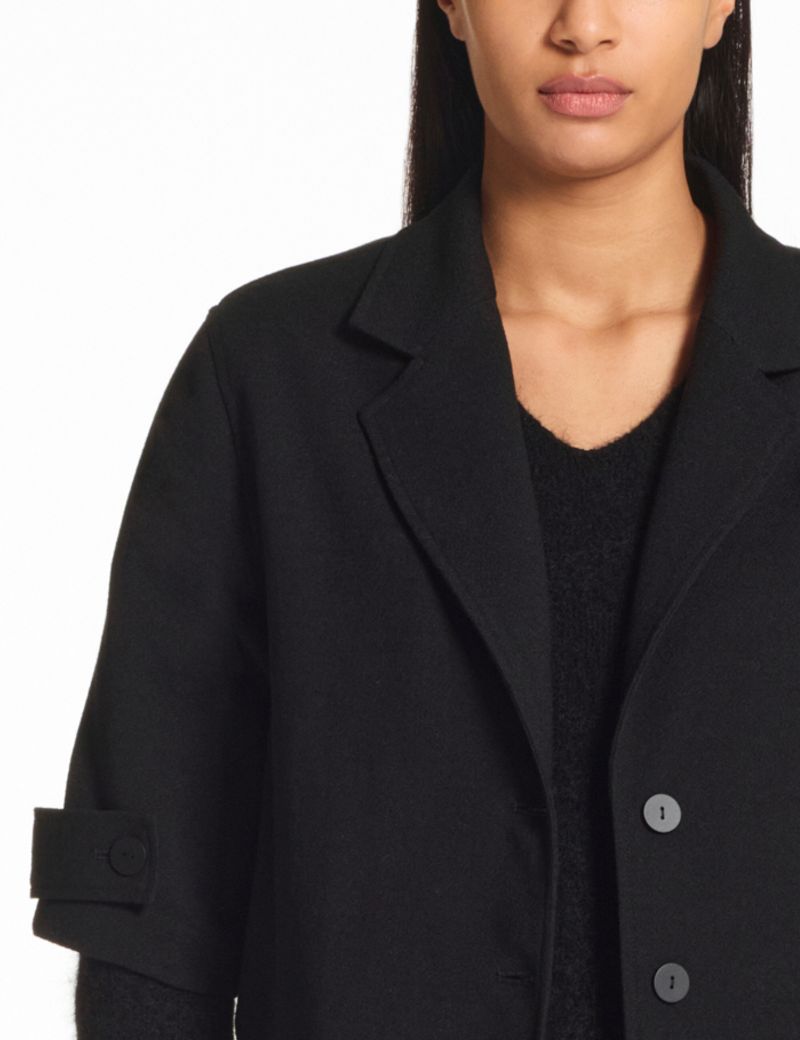 Sarah Pacini Taillierte Jacke – Wollkrepp