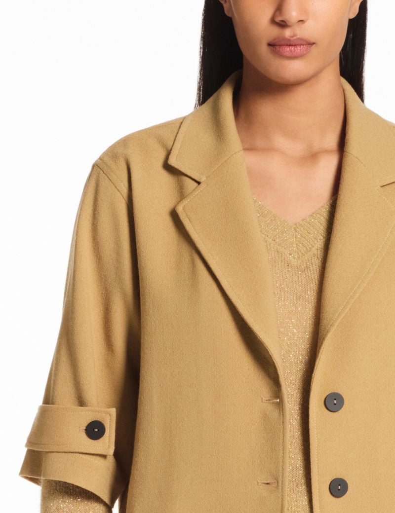 Sarah Pacini Taillierte Jacke – Wollkrepp