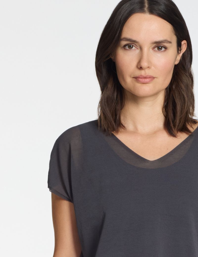 Sarah Pacini Pull col V – Mako coton