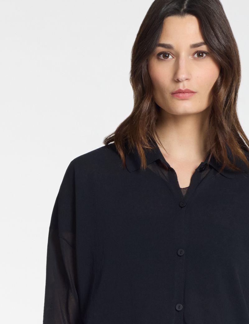 Sarah Pacini Chemise en maille – Mako coton
