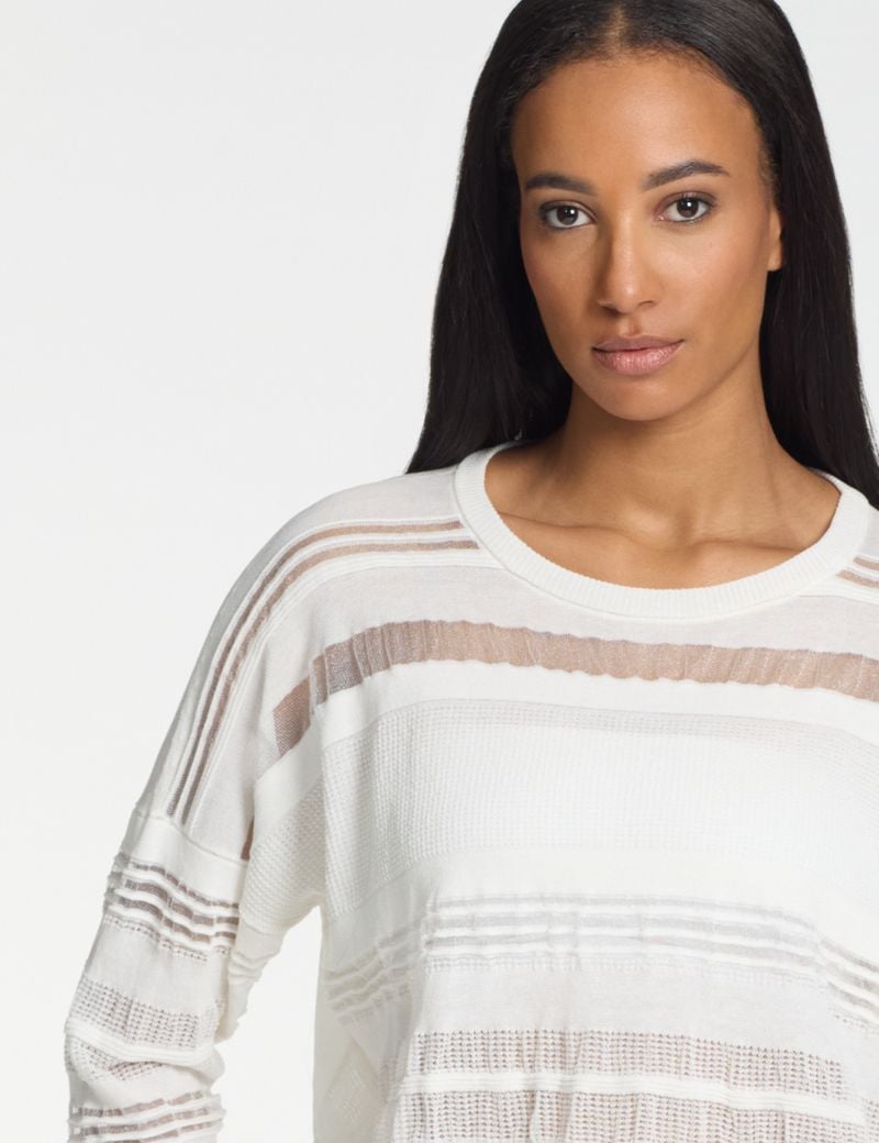 Sarah Pacini Crew neck sweater – openwork