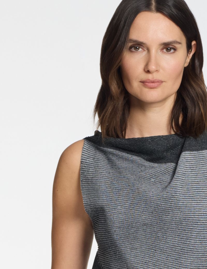 Sarah Pacini Mouwloze trui streep jacquard