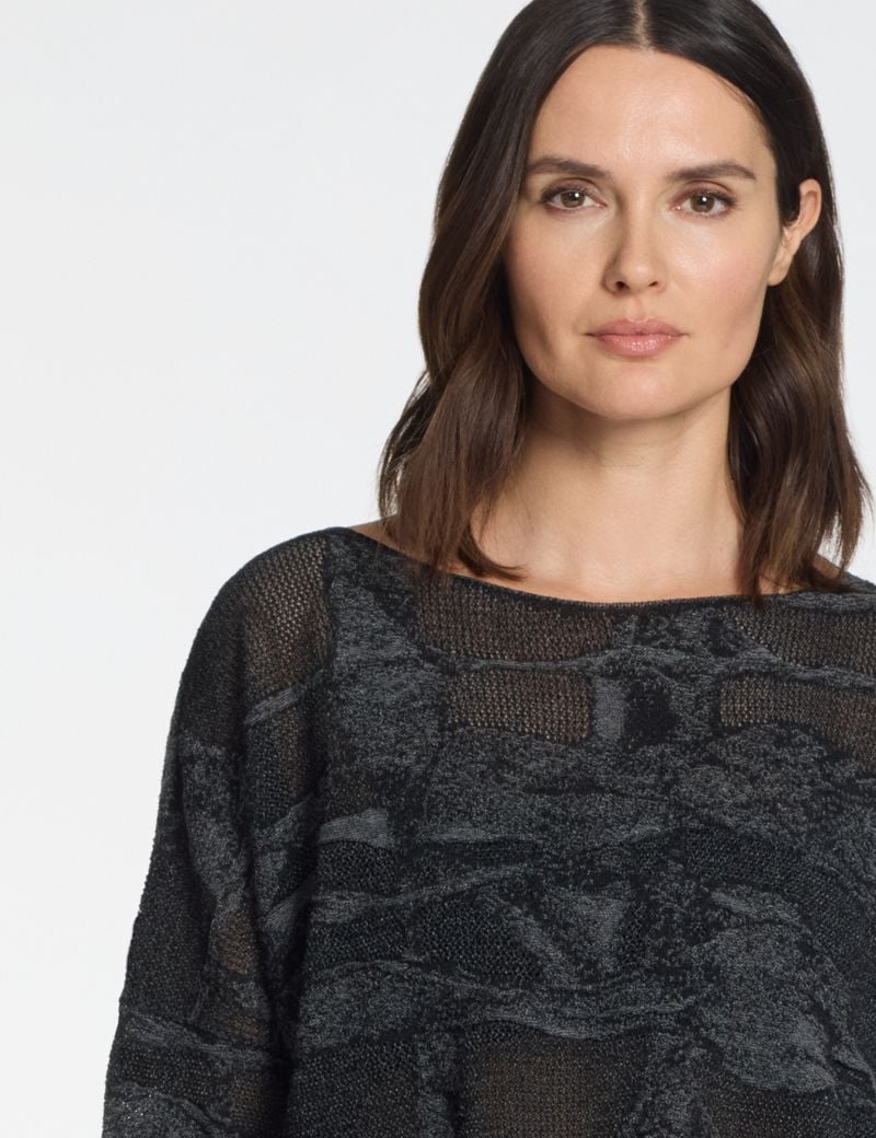 Sarah Pacini Pull oversize – jacquard bicolore