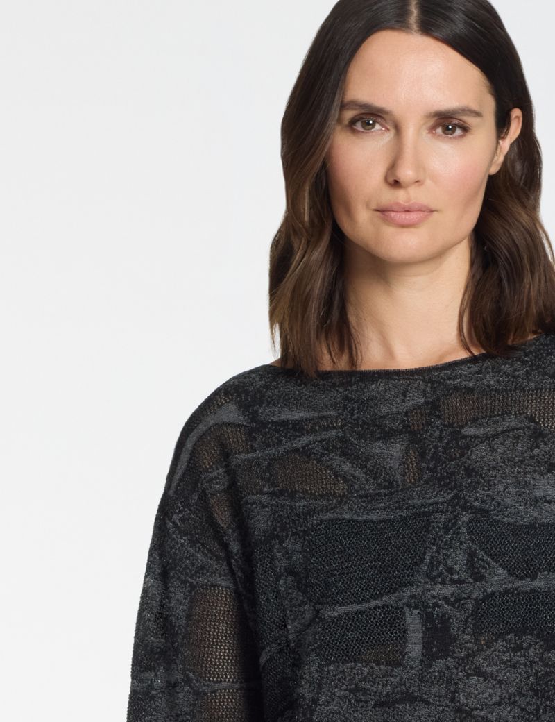 Sarah Pacini Casual trui – tweekleurig jacquard