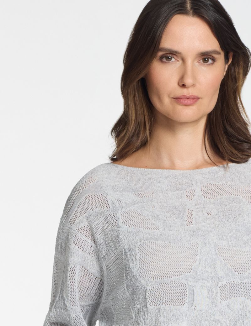 Sarah Pacini Pull décontracté – jacquard bicolore