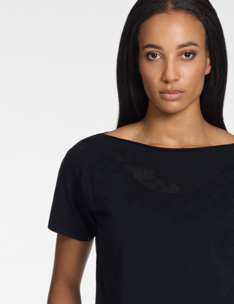 Sarah Pacini Kurzärmeliger Pullover – 3D