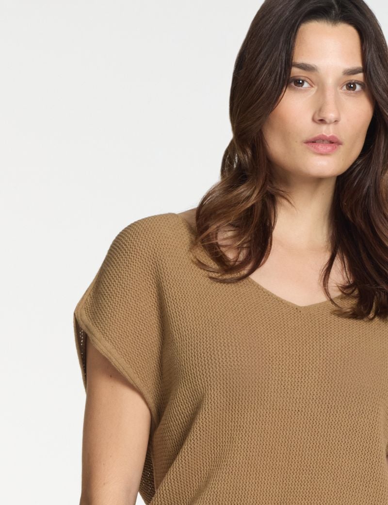 Sarah Pacini Pull col V – sans couture