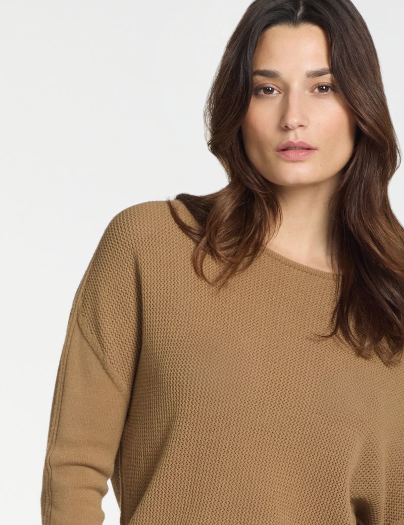 Sarah Pacini Trui met boothals – naadloos