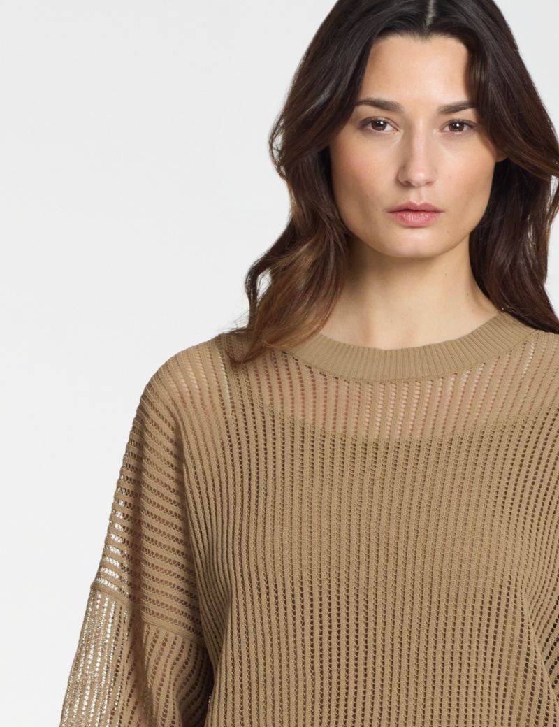 Sarah Pacini Pull oversize – effet résille
