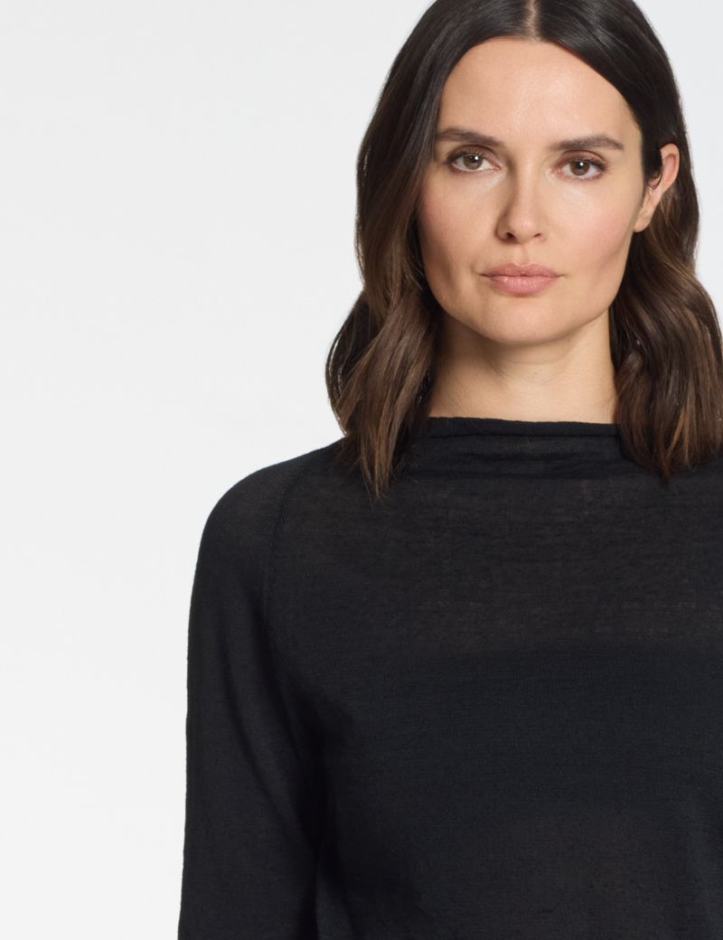 Sarah Pacini Linen sweater – asymmetrical