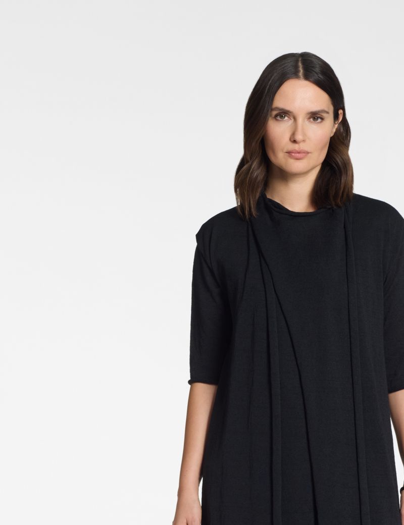 Sarah Pacini Lange mouwloze cardigan – linnen
