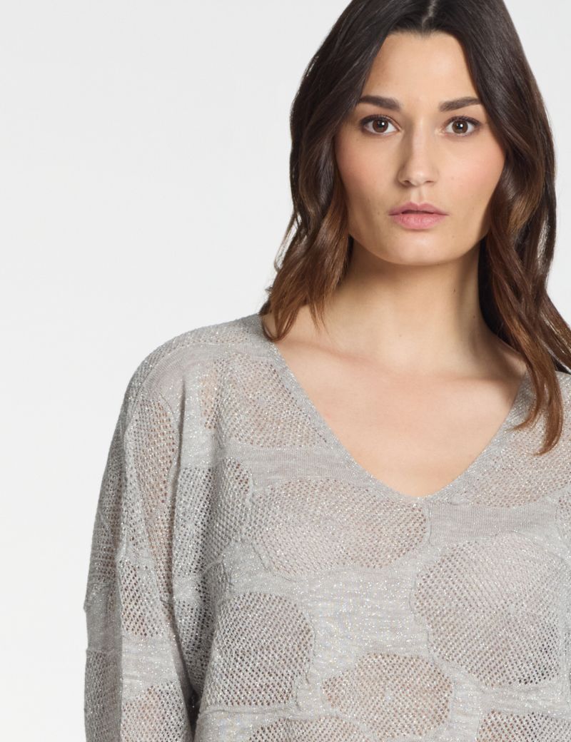 Sarah Pacini V-neck sweater – cotton flowers