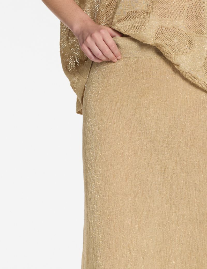 Sarah Pacini Long skirt – iridescent knit